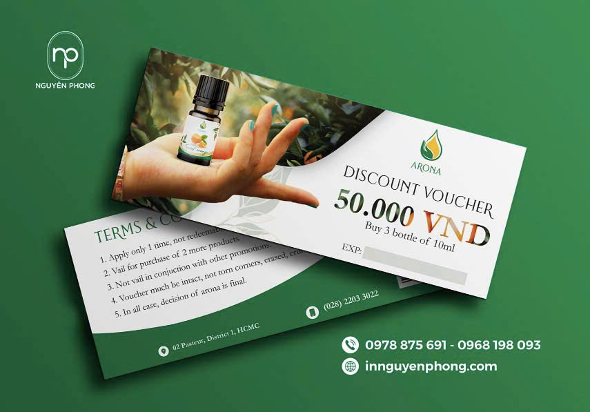 In voucher hiện đại nhanh chóng